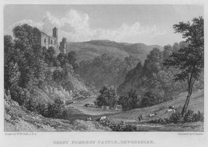 Castillo de Berry Pomeroy, Devonshire (grabado)