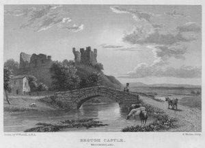 Castillo de Brough, Westmoreland (grabado)