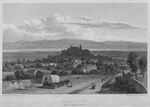 Lancaster, desde el Sur de William (after) Westall