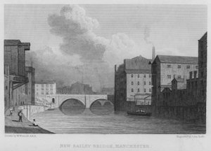 Nuevo Puente Bailey, Manchester de William (after) Westall