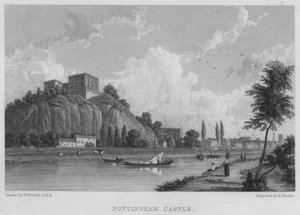 Castillo de Nottingham de William (after) Westall