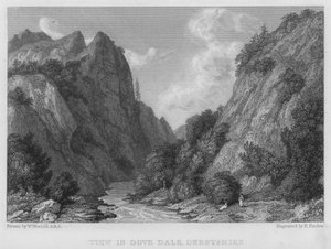 Vista en Dove Dale, Derbyshire