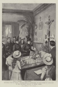 La Visita Real a Dublín, la Princesa Enrique de Battenberg y la Duquesa de Connaught en el Hospital Infantil de Temple Street de William A. Donnelly