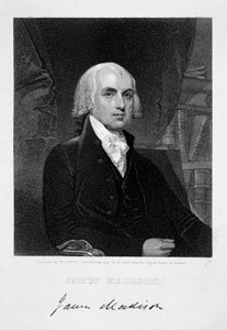 James Madison, 4º Presidente de los Estados Unidos de América, siglo XIX de William A Wilmer