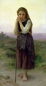 Una pequeña pastora, 1891 de William Adolphe Bouguereau