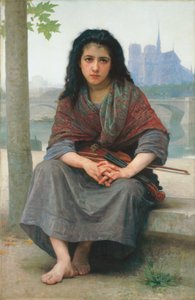 La desarraigada, 1890 de William Adolphe Bouguereau