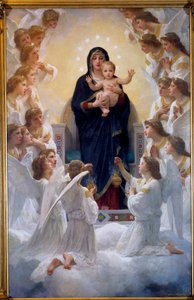 La Virgen con los Ángeles, por William Adolphe Bouguereau (1825-1905) 1900 de William Adolphe Bouguereau