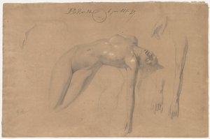 Desnudo femenino reclinado de William Adolphe Bouguereau