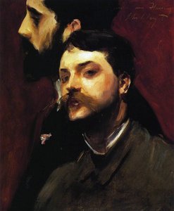 Los pintores François Flameng y Paul Helleu, c.1880 de William Adolphe Bouguereau
