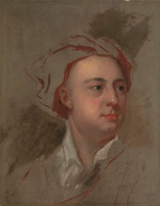 Un estudio inacabado de la cabeza de James Thomson