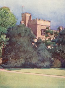 Wadham College desde los jardines del Trinity College (litografía en color) de William Ainsworth Wildman