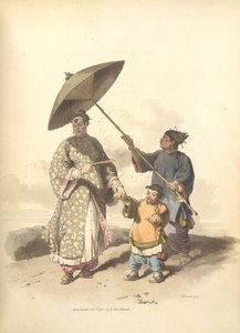 Una señora china y su hijo de William Alexander