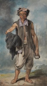 Un portador de pipa, ayudante del mandarín