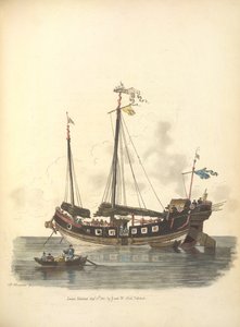 Un barco de guerra de William Alexander