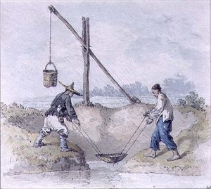 Trabajadores Chinos Recogiendo Agua de William Alexander