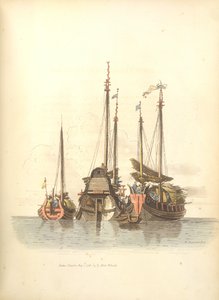 Tres buques fondeados de William Alexander