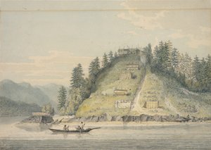 Pueblo de indios amigos, a la entrada del Canal de Bute