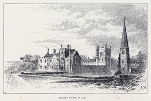 Palacio de Buckden en 1790 de William Alexander Ansted
