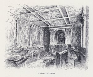 Interior de la Capilla (grabado) de William Alexander Ansted