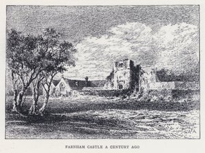 El Castillo de Farnham hace un siglo