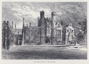 La fachada principal del palacio de William Alexander Ansted