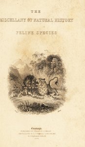 Portada con viñeta de un león atacando a un tigre. 1834 (grabado) de William Alexander Forbes