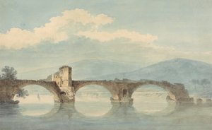 Un puente sobre el Arno (?) de William Alfred Delamotte