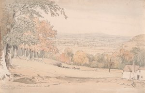 Vista desde Stokenchurch Hill, Buckinghamshire de William Alfred Delamotte