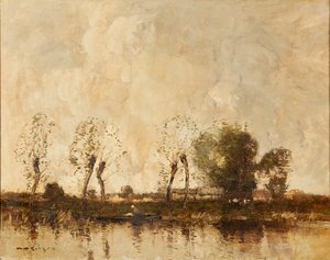 Una vía fluvial holandesa de William Alfred Gibson