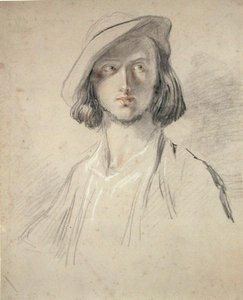Estudio de retrato de un joven de William Allan