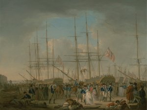 Húsares embarcados en Deptford de William Anderson