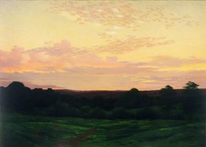 Atardecer, Somerset Valley, Pennsylvania, c.1898 (óleo sobre lienzo)