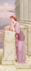 Day Dreams (lápiz y acuarela) de William Anstey Dolland