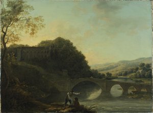 Castillo de Lismore desde el este de William Ashford