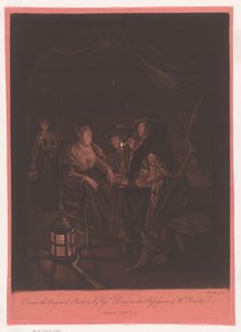 Compañía en una taberna a la luz de las velas de William Baillie