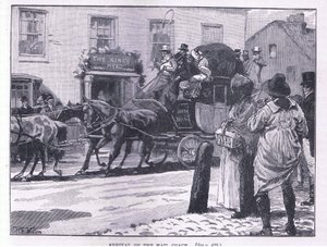 Llegada del coche de correos de William Barnes Wollen