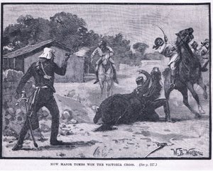 Cómo el Mayor Tombs ganó la Cruz Victoria 1857 AD de William Barnes Wollen