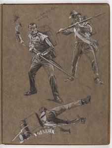 Estudios para la pintura al óleo, La bandera: Albuhera, 16 de mayo de 1811