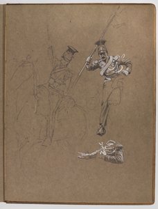 Estudios para la pintura al óleo, ¿La bandera: Albuhera, 16 de mayo de 1811?