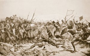 La batalla de Abu Klea, 17 de enero de 1885, ilustración de 