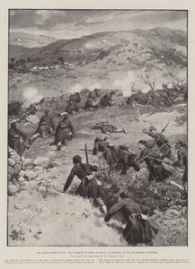 La Guerra Greco-Turca, la escaramuza de Mont St Elias, en Nazaros, en la frontera macedonia