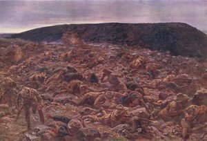 La Caballería Ligera Imperial en Waggon Hill 6 de enero de 1900, ilustración de la Historia de Inglaterra de Cassell, 1900s de William Barnes Wollen