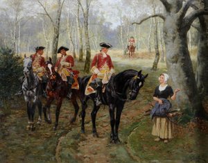 La patrulla, c.1906 (óleo sobre lienzo) de William Barnes Wollen