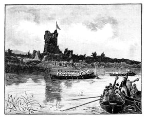 El tour real en Irlanda, visita al Castillo de Ross, Killarney, 1887