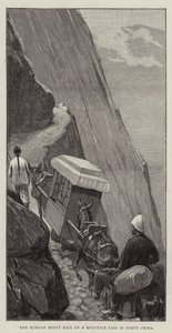 El correo pesado ruso en un paso de montaña en el norte de China de William Barnes Wollen