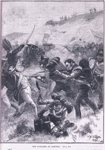 Los fusileros en Albuera