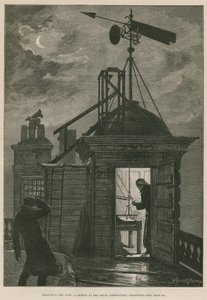 Midiendo el viento; Un boceto en el Observatorio Real de Greenwich de William Bazett Murray