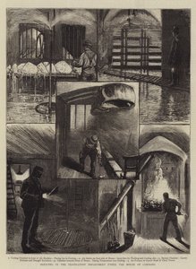 Bocetos en el Departamento de Ventilación bajo la Cámara de los Comunes de William Bazett Murray