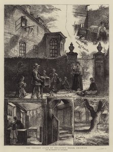 El estado actual de la casa de Hogarth, Chiswick de William Bazett Murray