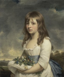 Retrato de una niña, c.1790 de William Beechey